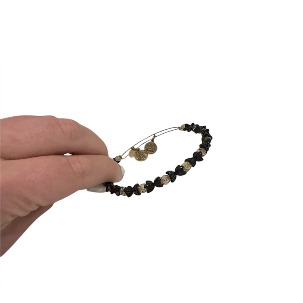 Alex and Ani Angel Wing / butterfly bangle expandable Beaded Bracelet